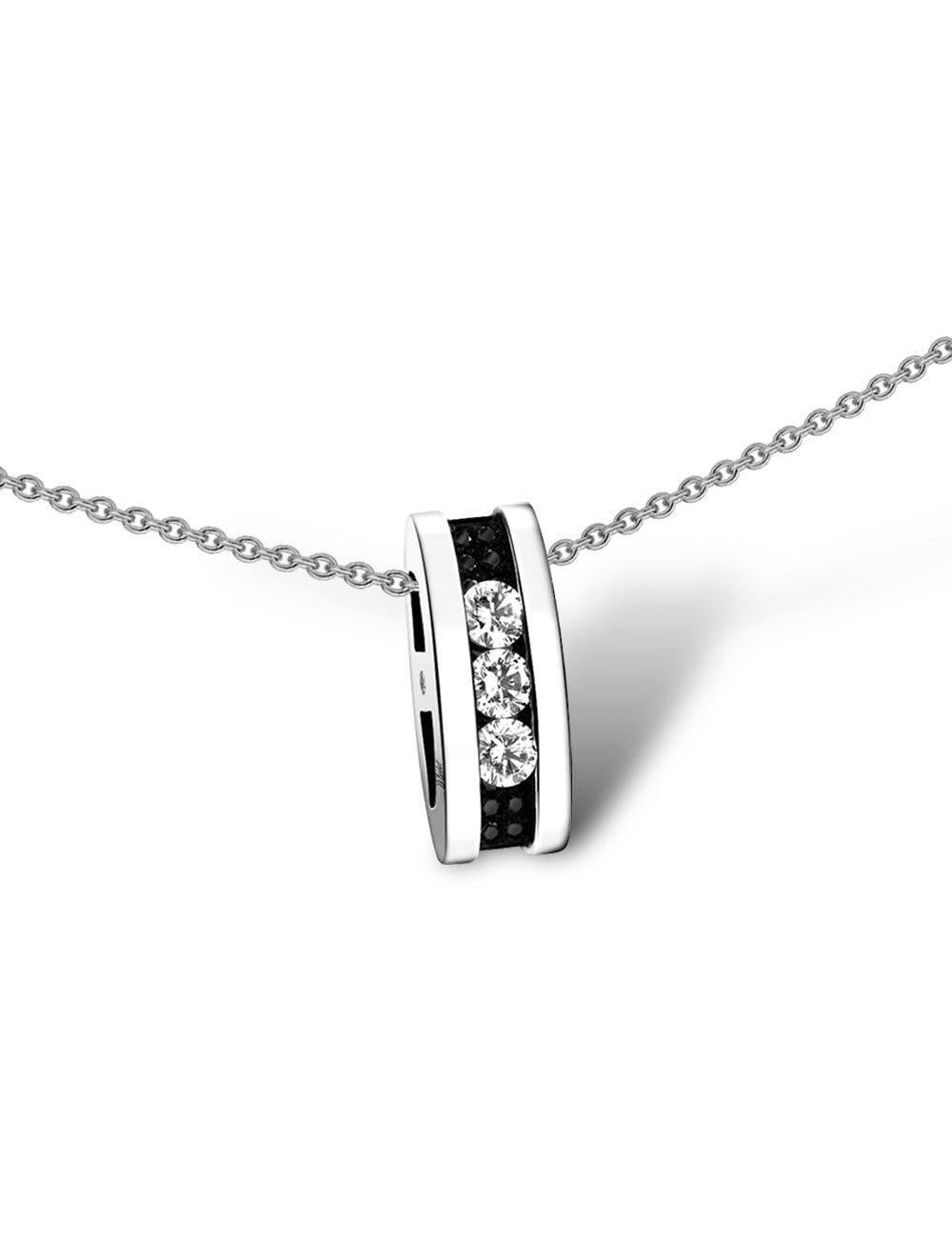 The Perfect Gift: A Necklace for Women Adorned with a Trilogy of Diamonds.